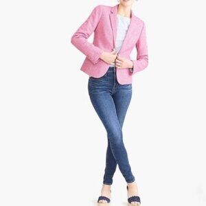 J. Crew Schoolboy Blazer in Pink Herringbone Wool 4
